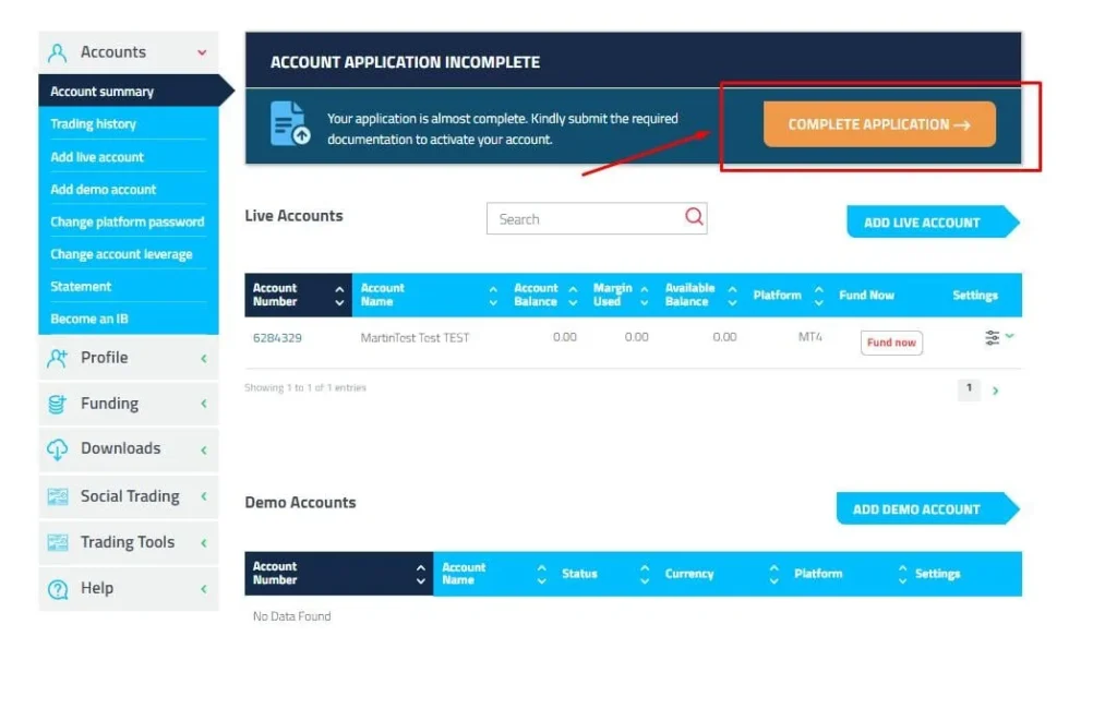 FP Markets verify acount